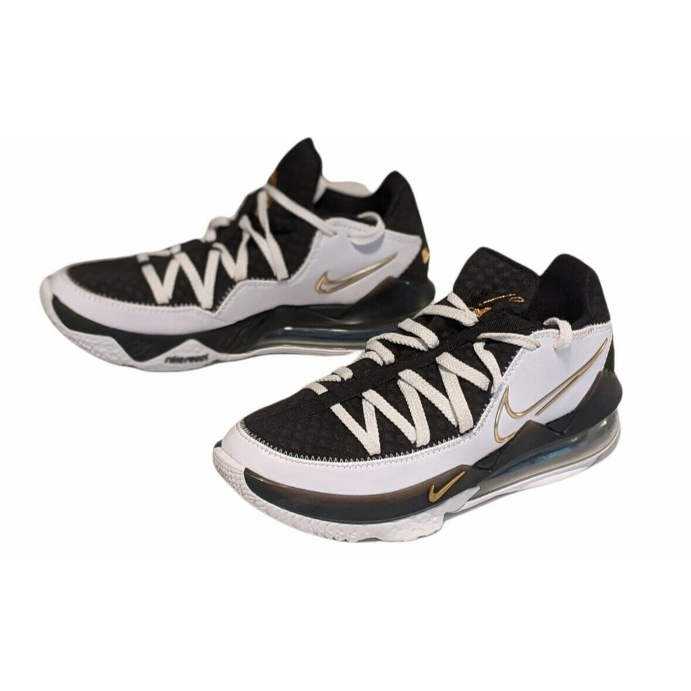 Nike LeBron 17 Low Metallic Gold Basketball Shoes Men's Size 7.5